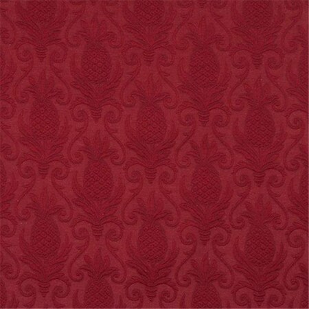 Designer Fabrics Designer Fabrics E523 54 in. Wide Red; Pineapple Jacquard Woven Upholstery Grade Fabric E523